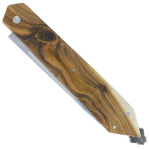 Couteau Pliant Laguiole En Aubrac Le Bee Back En Pistachier Plein Manche Finition Brosse 00