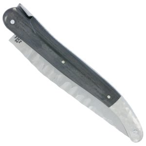 Couteau Prestige Forge De Laguiole Rambaud Mitre Arriere Manche Fibre Carbone Double Platines Finition Silex 00