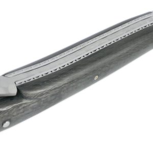 Couteau Prestige Forge De Laguiole Rambaud Mitre Arriere Manche Fibre Carbone Double Platines Finition Silex 06