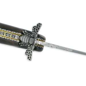 Couteau Prestige Forge De Laguiole Rambaud Plein Manche Double Platines En Noyer Envol De Abeille 3d 03