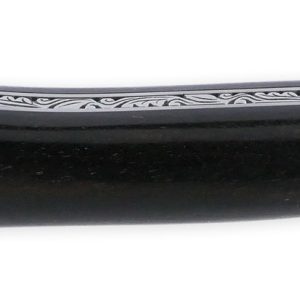 Couteau Prestige Forge De Laguiole Rambaud Plein Manche Ebene Insertions Bagues Os Et Rouge Lame Damas 04