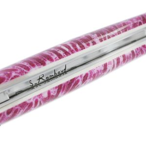 Couteau Prestige Forge De Laguiole Rambaud Plein Manche En Corail Rose 1 Piece 12 Cm 04