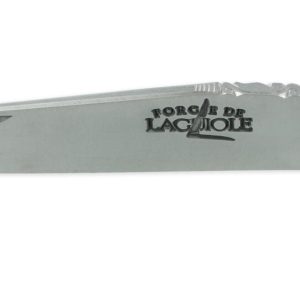 Couteau Prestige Forge De Laguiole Rambaud Plein Manche En Corne Noire Triple Platines 08