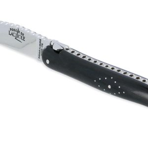 Couteau Prestige Forge De Laguiole Rambaud Plein Manche En Ebene Ressort Torsade 01