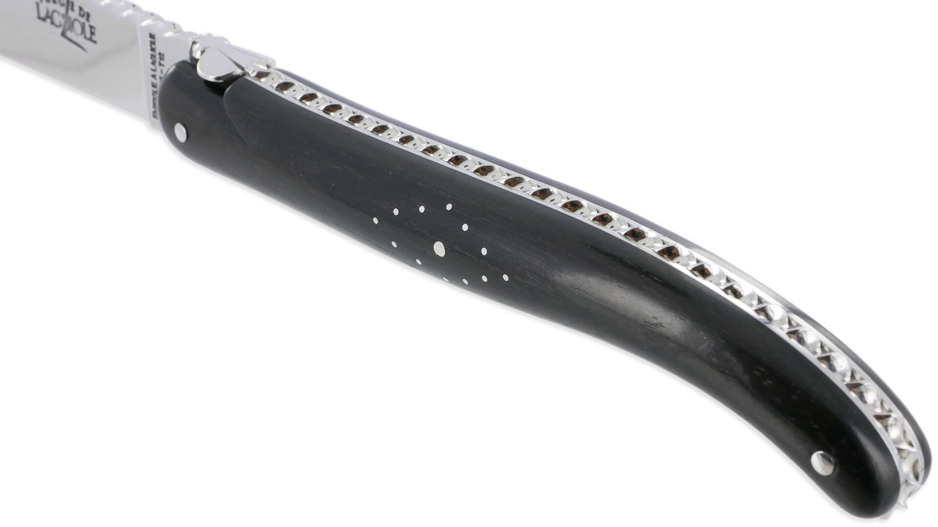 Couteau Prestige Forge De Laguiole Rambaud Plein Manche En Ebene Ressort Torsade 02