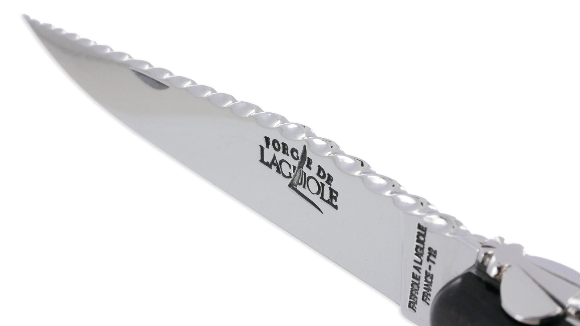 Couteau Prestige Forge De Laguiole Rambaud Plein Manche En Ebene Ressort Torsade 03