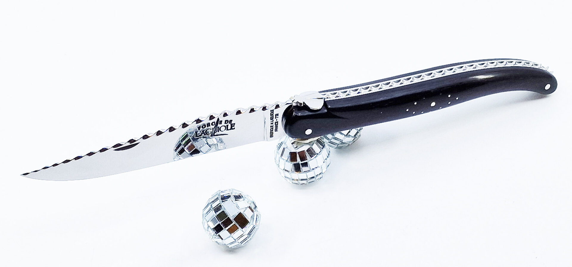 Couteau Prestige Forge De Laguiole Rambaud Plein Manche En Ebene Ressort Torsade 08