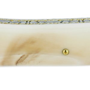 Couteau Prestige Forge De Laguiole Stephane Rambaud Mitre Arriere Damas Manche Phacochere Double Platines 06