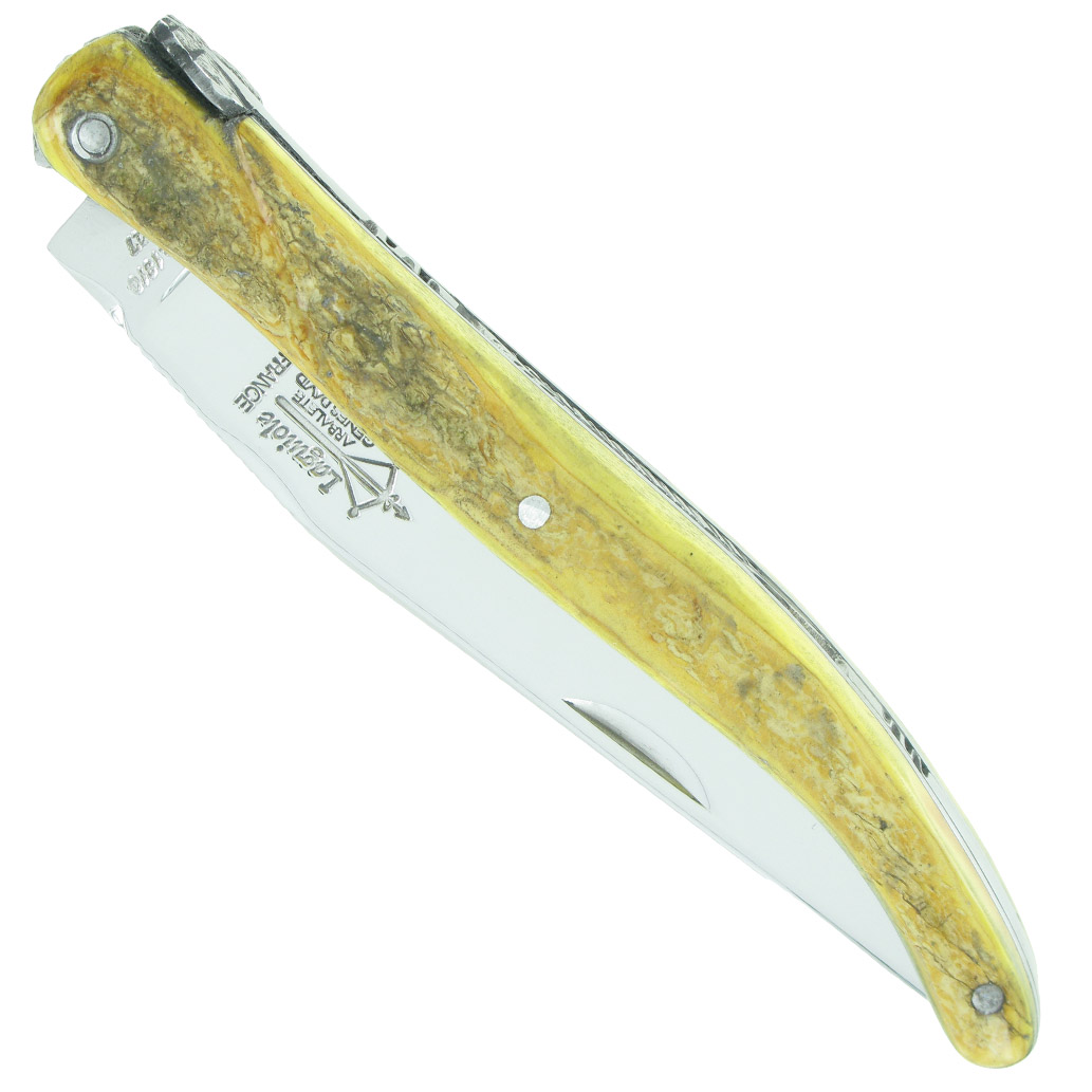 Couteau Prestige Laguiole Arbalete Manche En Croute De Buis Plein Manche 1 Piece 12cm 00