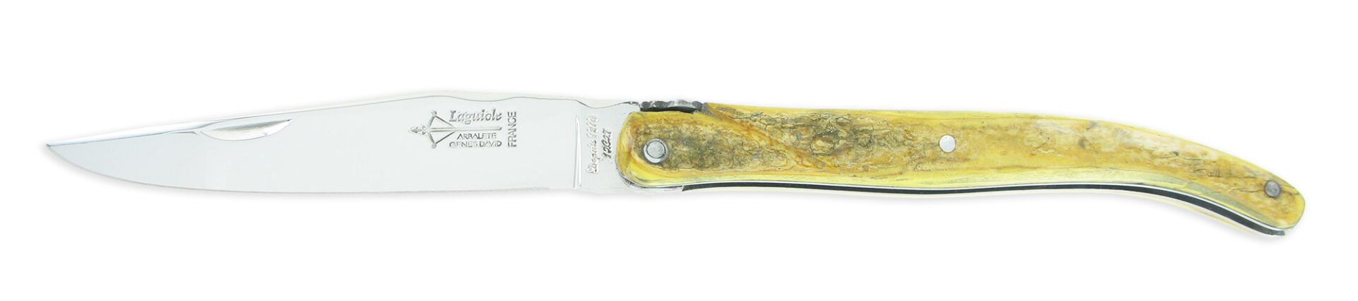 Couteau Prestige Laguiole Arbalete Manche En Croute De Buis Plein Manche 1 Piece 12cm 01