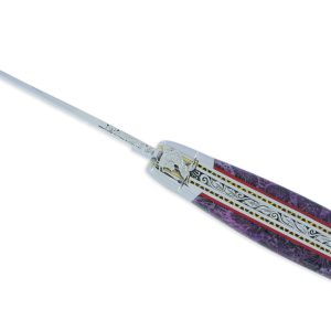 Couteau Prestige Laguiole David Dauvillaire Carpe Koi Manche Corail Violet 1 Piece 12 Cm 01