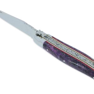 Couteau Prestige Laguiole David Dauvillaire Carpe Koi Manche Corail Violet 1 Piece 12 Cm 04