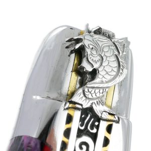 Couteau Prestige Laguiole David Dauvillaire Carpe Koi Manche Corail Violet 1 Piece 12 Cm 06