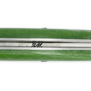 Couteau Prestige Laguiole Tete De Mort Mexicaine Manche Os Chameau 1piece 12cm Lame Damas Ressort Guilloche Main 07