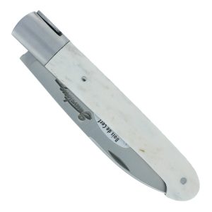 Couteau Sauveterre 1 Piece 11 Cm Manche Bois De Cerf 1 Mitre Inox Brosse 00