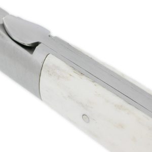 Couteau Sauveterre 1 Piece 11 Cm Manche Bois De Cerf 1 Mitre Inox Brosse 03