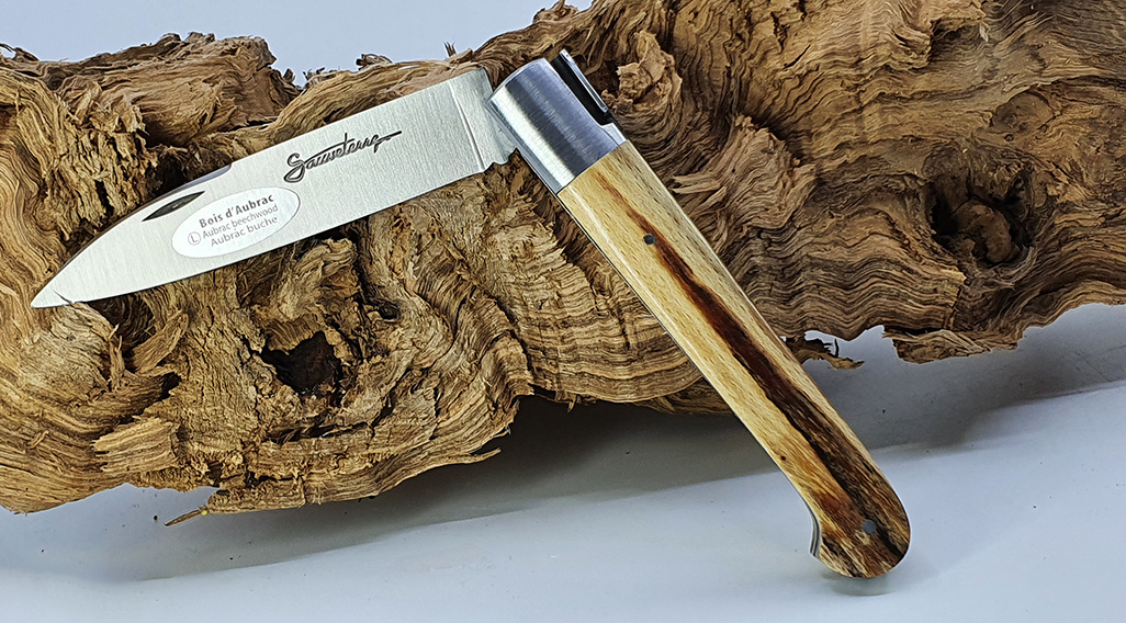 Couteau Sauveterre 1piece 11cm Manche Bois D Aubrac 1 Mitre Inox Brosse 03