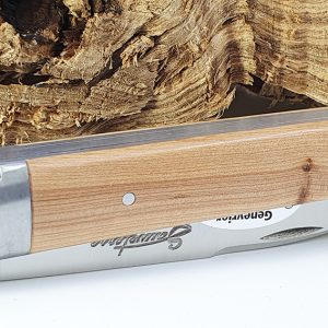 Couteau Sauveterre 1piece 11cm Manche Genevrier 1 Mitre Inox Brosse 04