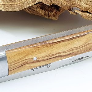 Couteau Sauveterre 1piece 11cm Manche Olivier 1 Mitre Inox Brosse 02