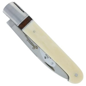 Couteau Sauveterre 1piece 11cm Manche Os Corniere Amourette 1 Mitre Inox Brosse 01