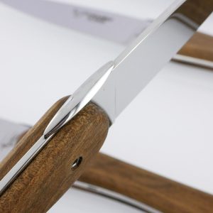 Couteaux De Table Laguiole En Aubrac L Ecir Plein Manche En Noyer Set De 6 03