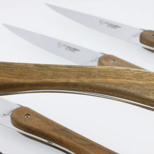 Couteaux De Table Laguiole En Aubrac L Ecir Plein Manche En Noyer Set De 6 04
