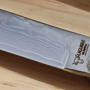 Couteaux De Table Prestige Laguiole En Aubrac Genevrier Lame Damas Set De 4 06