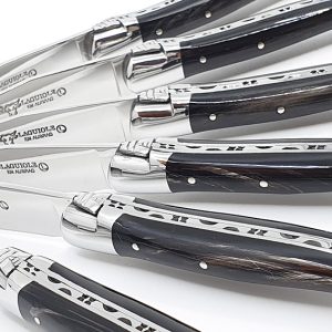 Couteaux Dessert Salade Lea Laguiole Buffle 03