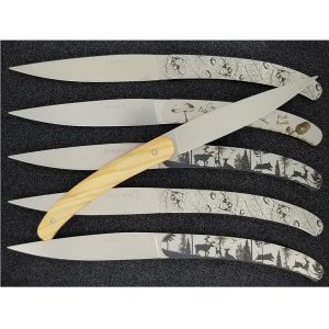 Couteaux Table Le Coq Francais Foret 00