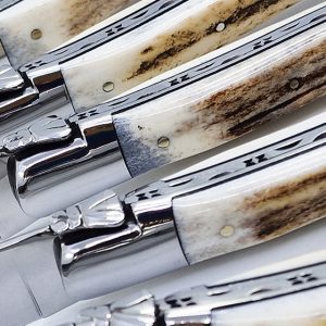 Couteaux Table Lea Bois De Cerf 03