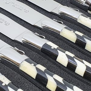 Couteaux Table Lea Damier Os Ebene 02