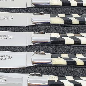 Couteaux Table Lea Damier Os Ebene 06