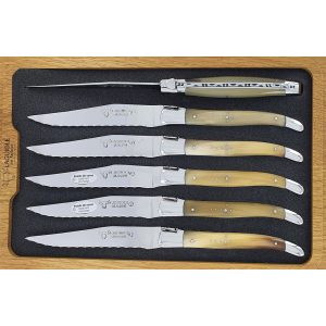 Couteaux Table Lea Dentes Steak Pointe De Corne 01