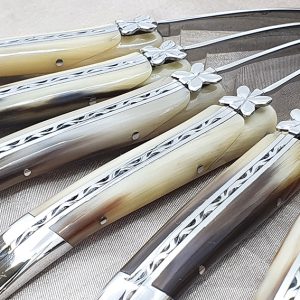 Couteaux Table Lea L Aubracien Pointe De Corne 03