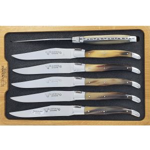 Couteaux Table Lea Laguiole Pointe De Corne 01