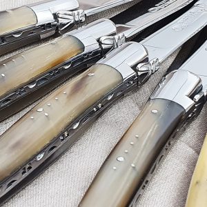 Couteaux Table Lea Laguiole Pointe De Corne 03