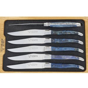 Couteaux Table Lea Loupe Peuplier Bleu 01