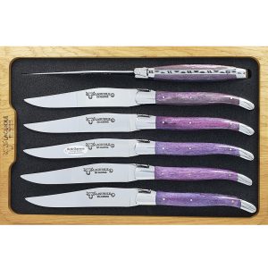 Couteaux Table Lea Os Chameau Lie De Vin 01