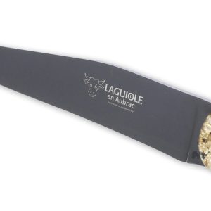 Couteaux Table Lea Quotidien Paillete Or Lame Titane 04