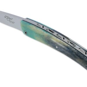 Couteau Le Thiers Laguiole Arbalete Plein Manche Os Bleu 03