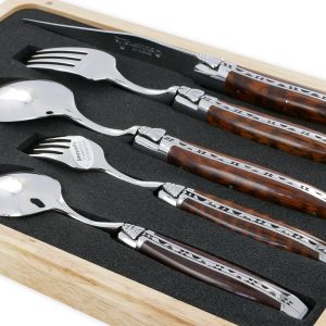 Individual Placemat Laguiole En Aubrac 5 Pieces Amourette Handles Glossy Finish