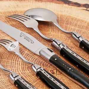 Individual Placemat Laguiole En Aubrac 5 Pieces Buffalo Handles Glossy Finish