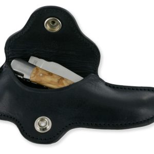 Etui Cuir Couteau Ceinture Laguiole Evasion Noir 02