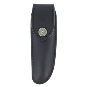 Etui Cuir Couteau Ceinture Laguiole Nature Noir Grand Model Lgngmn 00