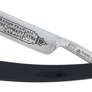 Extra Hollow French Razor Ringing Thiers Issard Black Acrylic