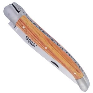 Forge De Laguiole Knife Rosewood Handle 1 Piece Brushed Stainless Steel 12cm