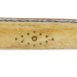 Forge De Laguiole Prestige Lucky Knife Aged Bone Handle Full Handle 1 Piece 12 Cm