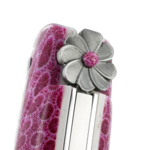 Forge De Laguiole Prestige Knife Rambaud Full Handle In Pink Coral 1 Piece 12 Cm