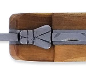 Hunting Knife Cube Laguiole Arbalete Full Handle Olivewood Whith Woodcok 12cm