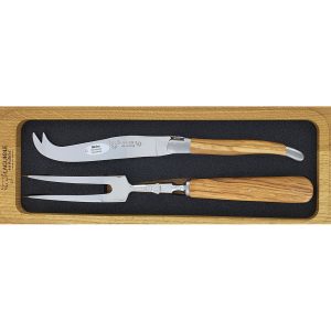 Cheese Server Laguiole En Aubrac Olive Wood 2 Pieces